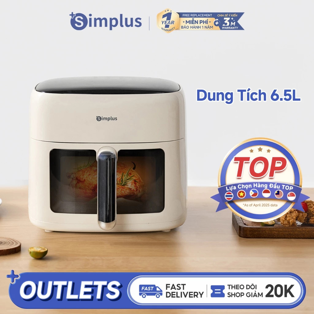 Simplus Nồi Chiên Không Dầu 6.5L